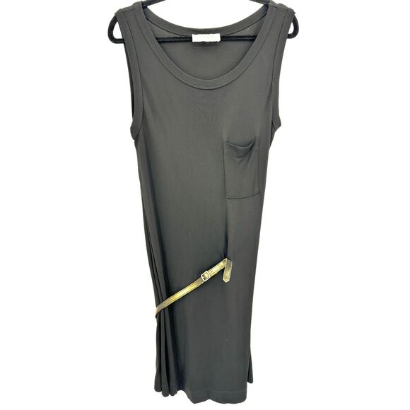 ALC Black Belted Sleeveless Pocketed Knee Length Dress Size XS - Picture 1 of 9